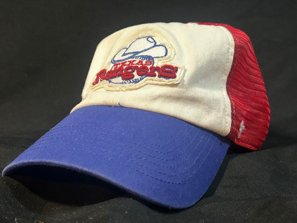 Texas Rangers ’47 Closer Trucker Hat MLB Cowboy Patch Red White Blue Mesh Cap